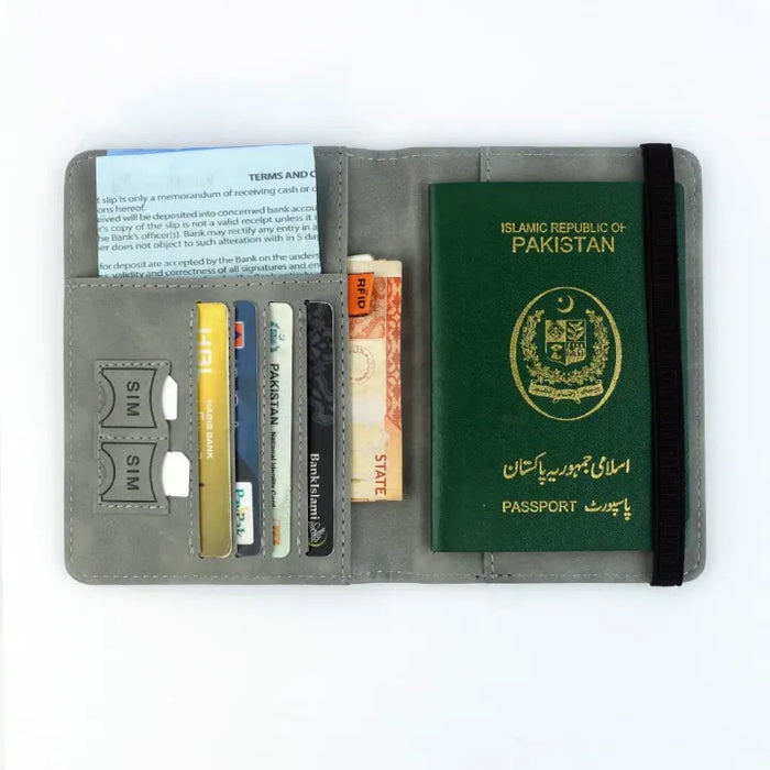 Leather Travel Passport Holder