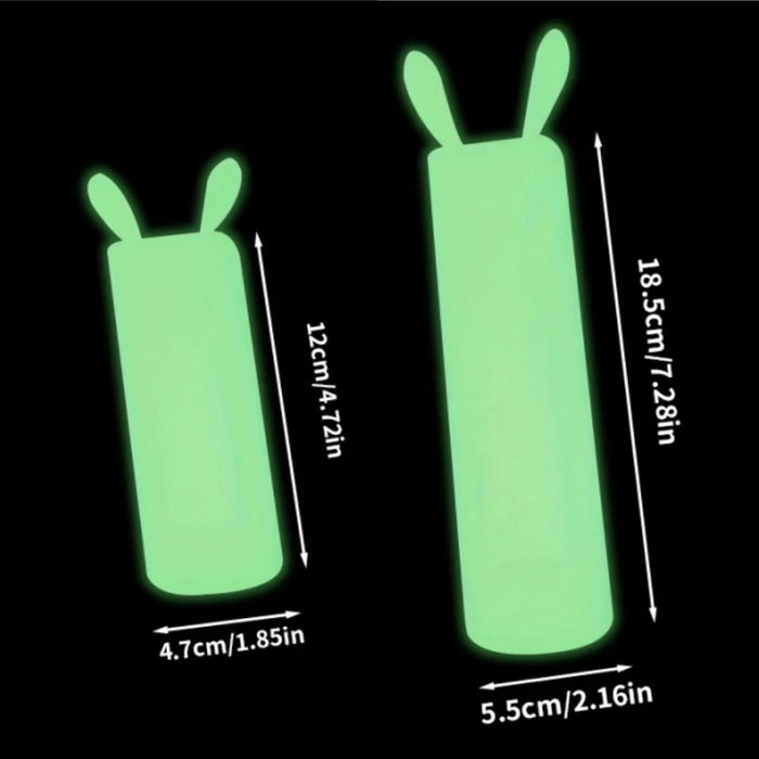 2 Pcs Silicone Remote Control Cover with Rabbit Ears