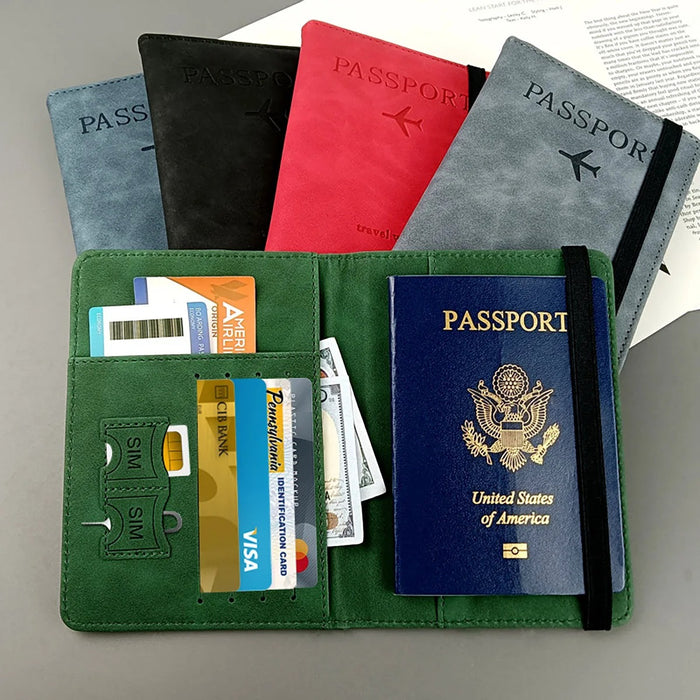 Leather Travel Passport Holder
