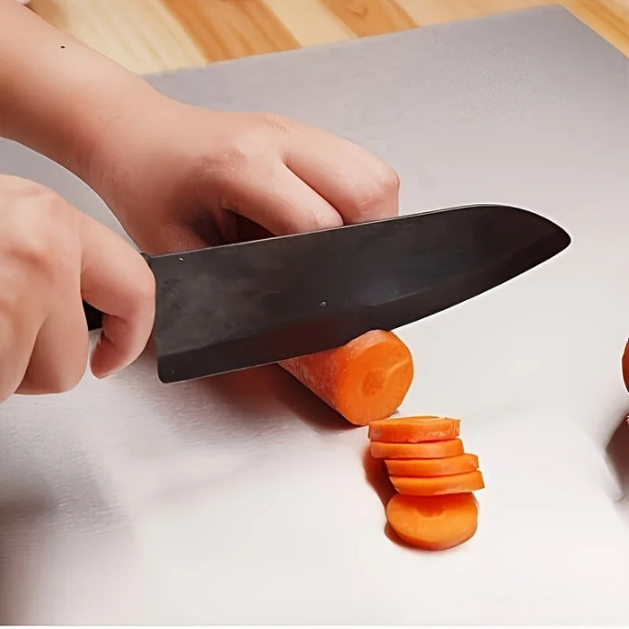 2-in-1 Stainless Steel Cutting Board & Scraper Set