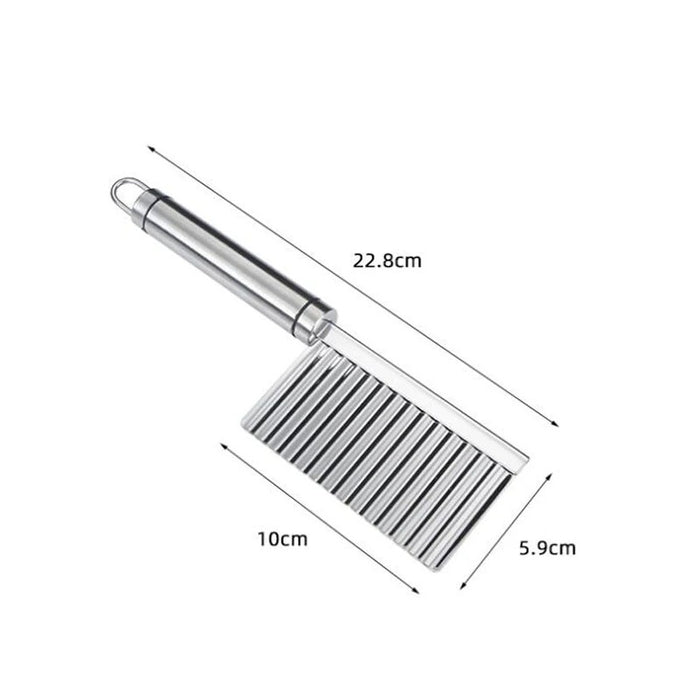 Stainless Steel Wavy Potato Fries Cutter Knife
